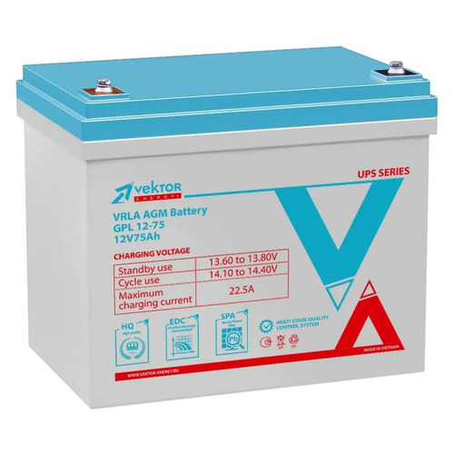 Аккумулятор Vektor Energy GPL 12-75
