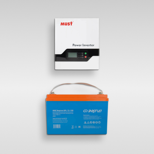 Комплект ИБП Must EP20-600 PRO, 600Вт + АКБ Энергия GPL 12-100